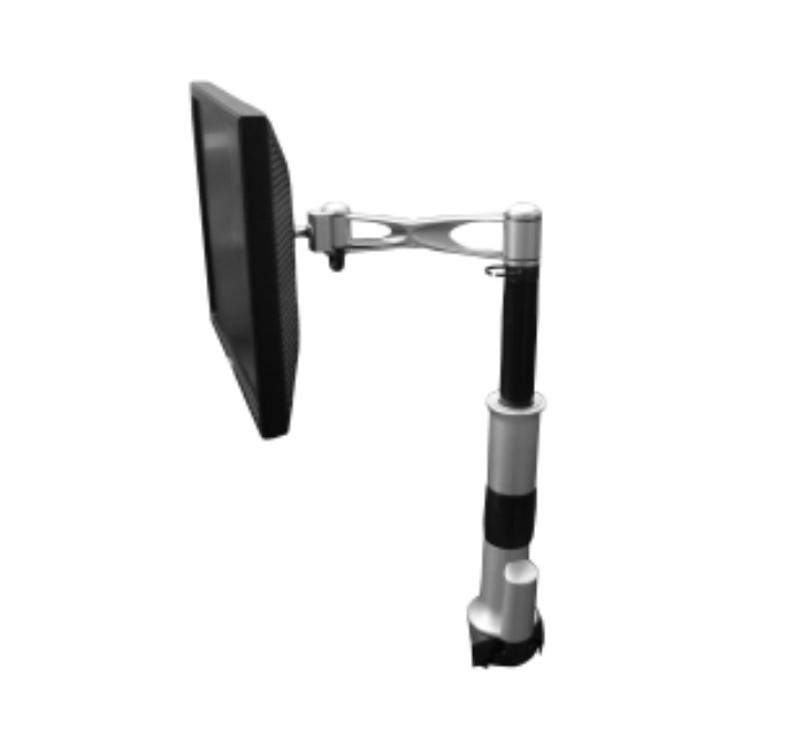 Porta Monitor 1 Brazo Extension Sencilla c/Sujecion de Clip