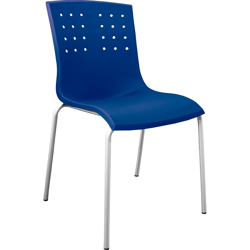 Silla 4 Puntas Plastica Multiusos Feel Base Aluminio