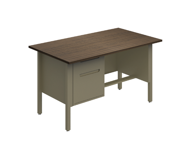 Single pedestal desk 60 x 30 x 30" Nova