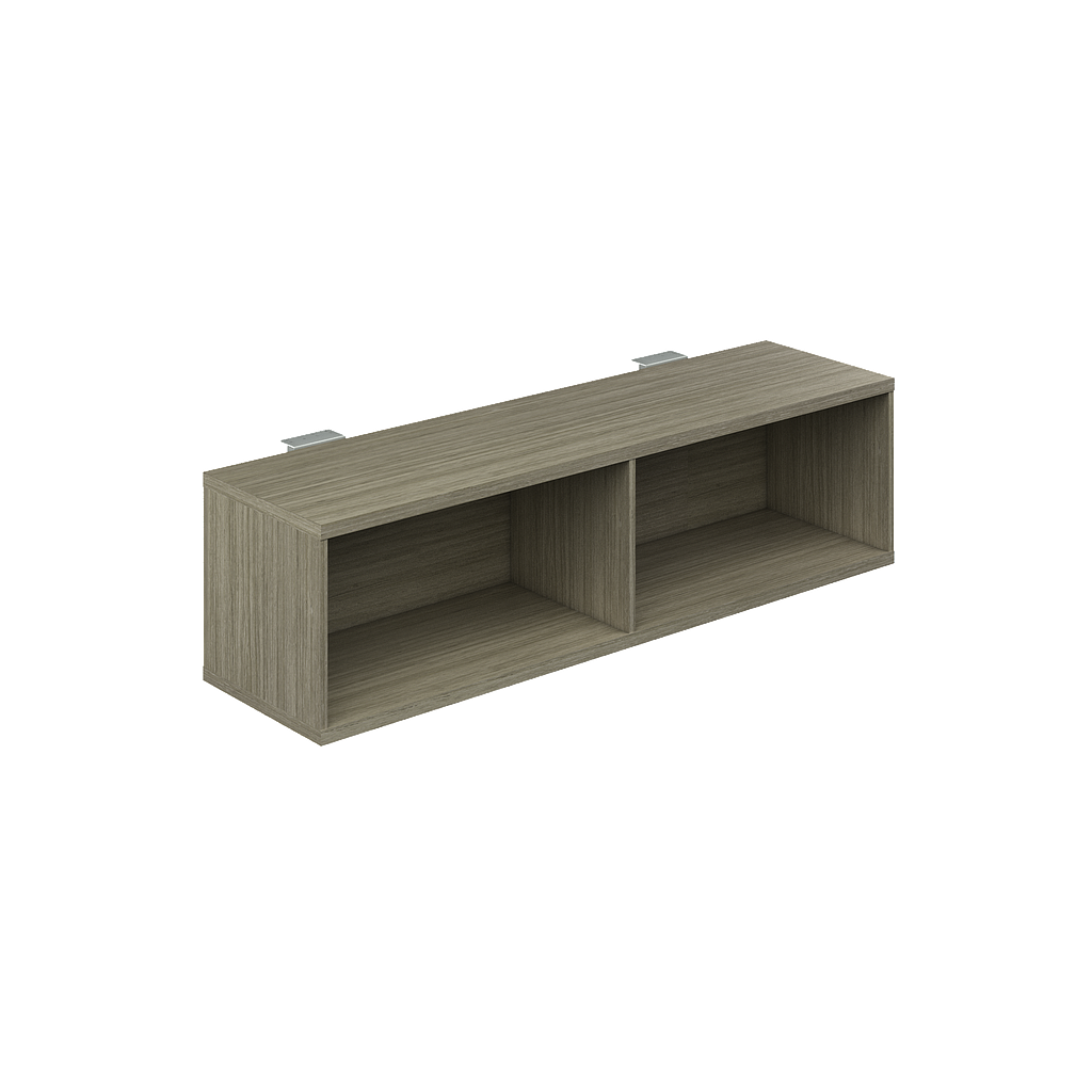 Hanging bookcase below work surface 60 x 16 x 16" WV