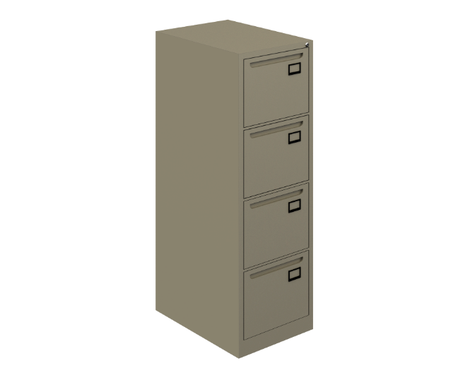 4-Drawer Steel file cabinet 18 x 25 x 53" 22 gauge Nova