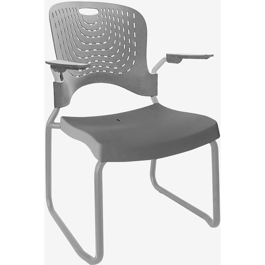 Silla Multiusos Apilable Trineo con Brazos Flow