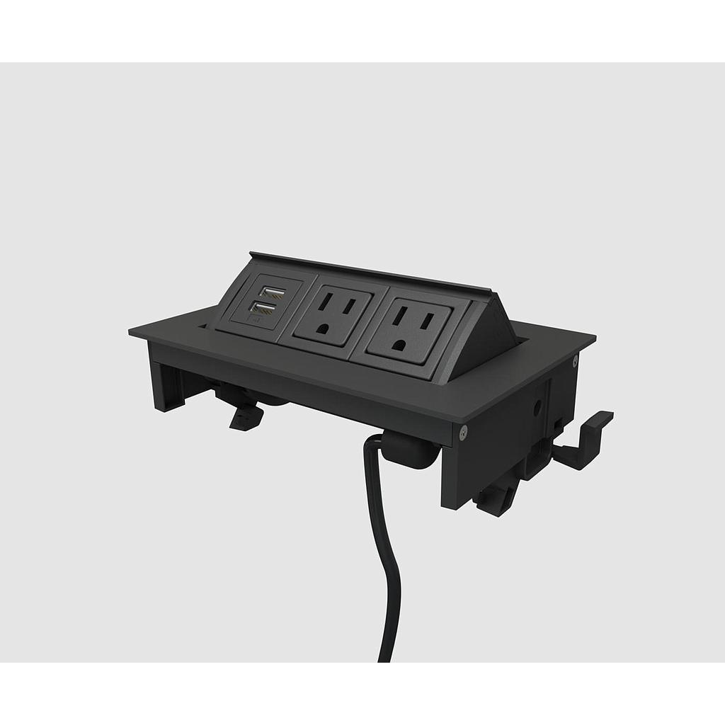 Multicontacto MHOB 2 Tomas/1 USB 180 cm
