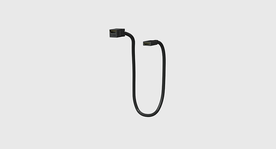 Cable HDMI 45 cm Negro