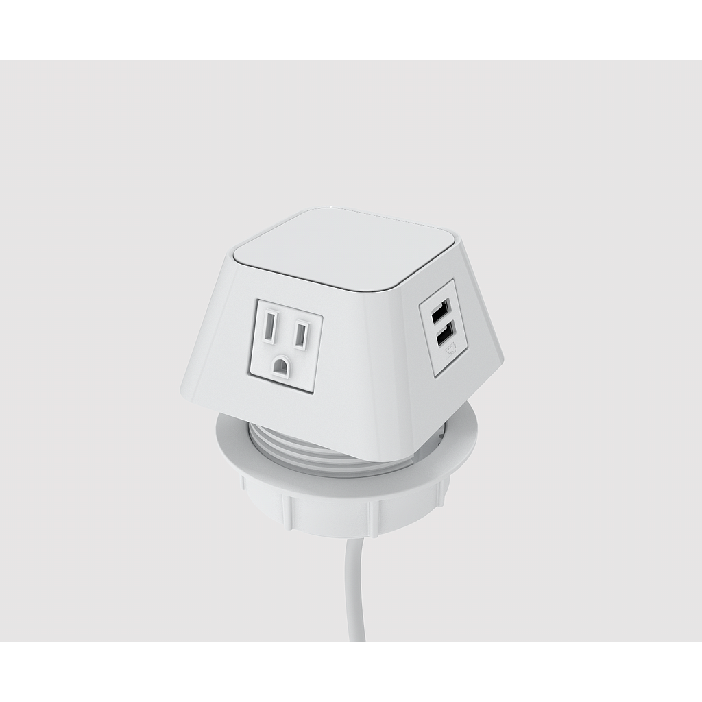 Moire 2 power, 1 usb, 1 open data 72" cord