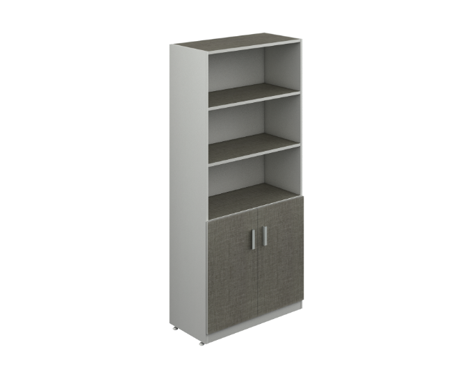Librero Alto Puertas Inferiores 80 x 40 x 180 cm Kenza
