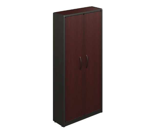 Librero Alto 4 Entrepaños c/Puertas Completas 84.4 x 30 x 181.6 cm Spazio