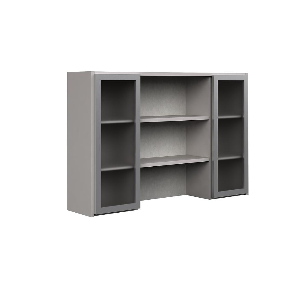 Librero s/Credenza c/Entrepaños y 2 Puertas Acrilico 163 x 35 x 105 Req