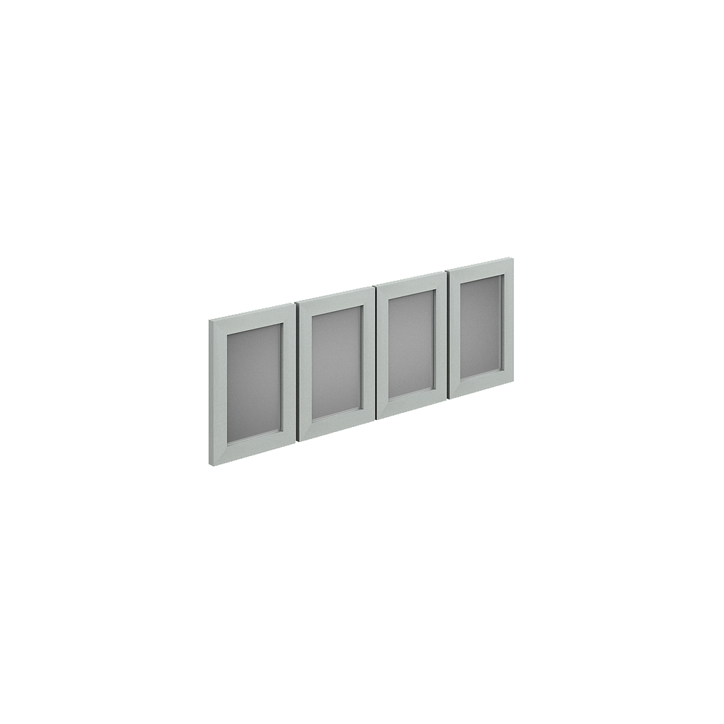 Kit 4 Puertas Acrilico 28.2 x 40.5 cm p/Librero Colgante 120 cm Req
