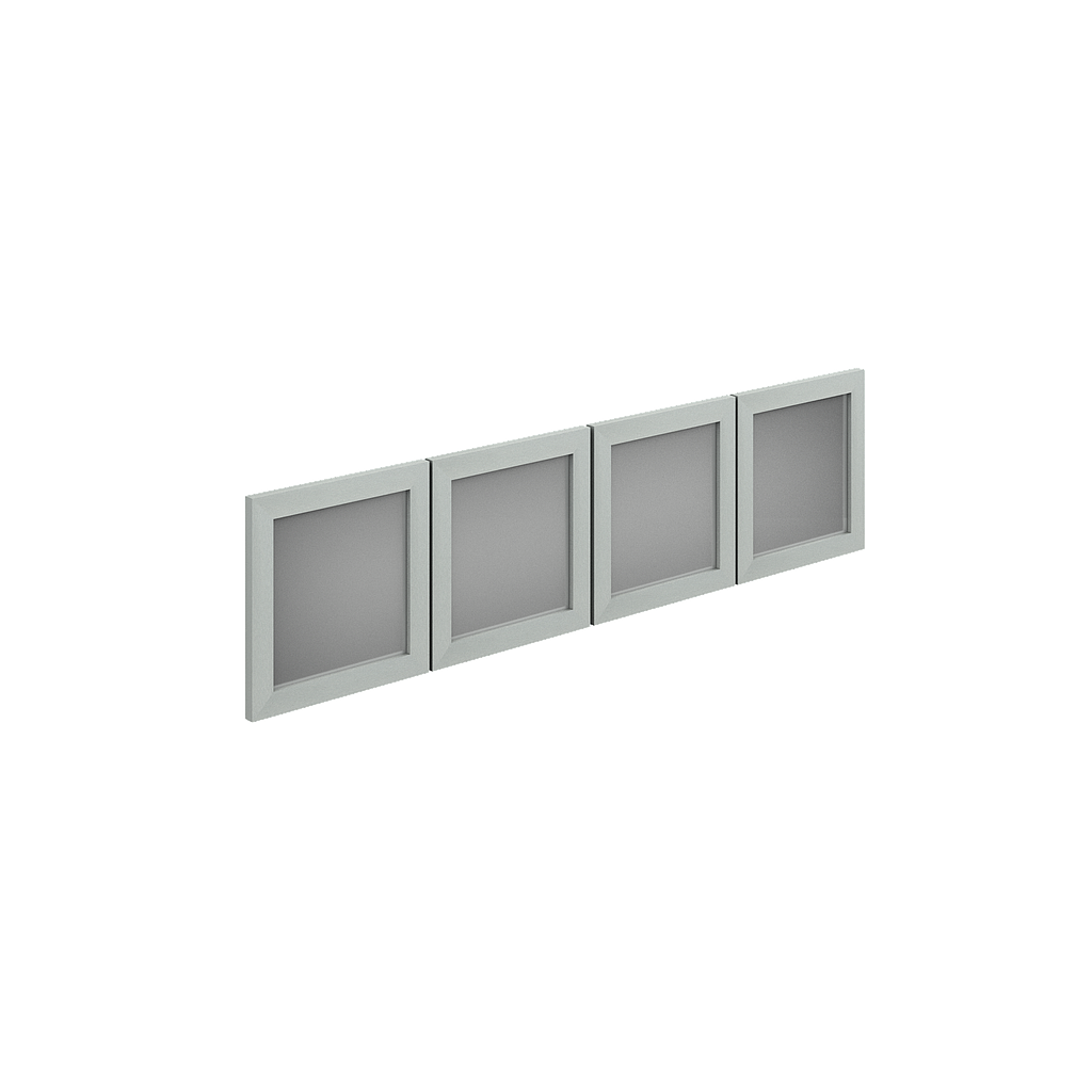 Kit 4 Puertas Acrilico 38.5 x 39.2 cm p/Librero s/Credenza 165 cm Req