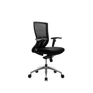 Sillon Semi Ejecutivo Gant Asiento Tela Negro