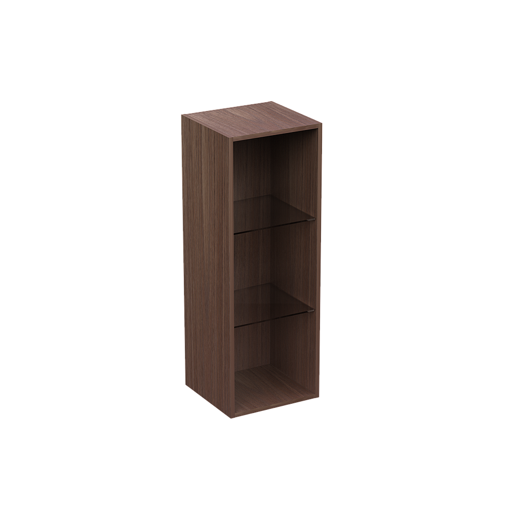 Column over work surface 2 glass shelves 15 x 14 x 42" Bento