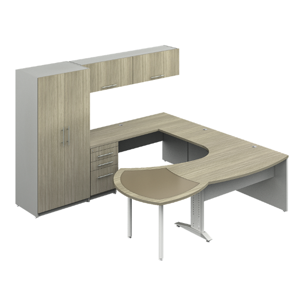CEO group with mounted flipper door, glass extension 103 x 104 x 72" Senior