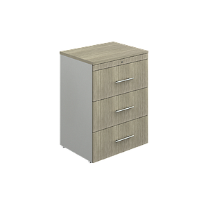Archivero Hor. 3 Gavetas 78 x 60 x 102 cm Senior