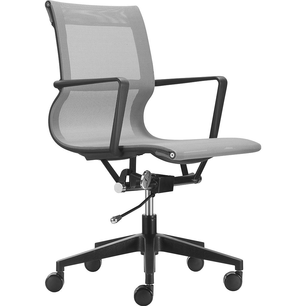 Sillon Ejecutivo Dali Malla Gris/Negro