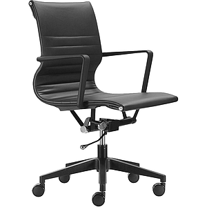 Sillon Ejecutivo Dali Tactopiel Negro/Negro