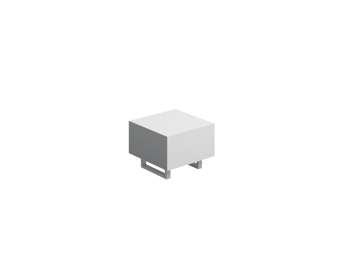 Whiteboard top corner table 24 x 24 x 18" Venti