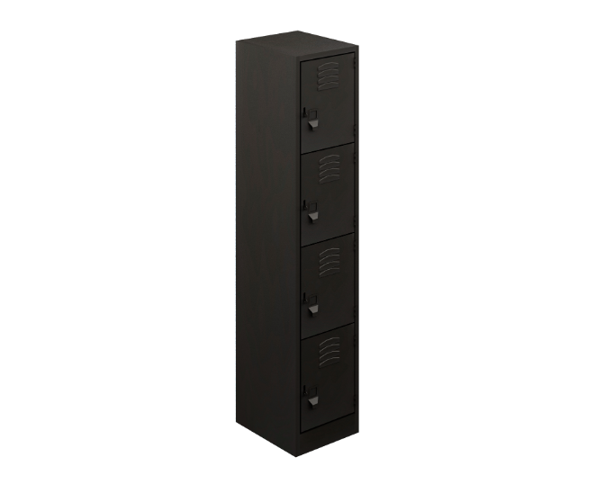 Locker Estandar 4 Puertas Calibre 24, 38 x 45 x 180 cm